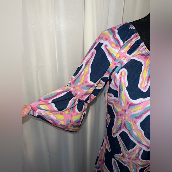 Simply Southern Three Quarters Sleeve Tassels Hem Dress - Picture 3 of 6